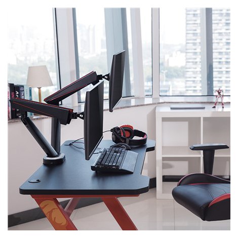 Logilink | Desk Mount | Tilt, swivel, level adjustment, rotate | 17-32 "" | Maximum weight (capacity) 8 kg | Black/Red - 6